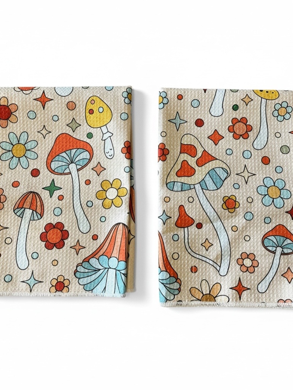 2-Pack “Mushroom” Hand Towels ((LIKE NEW ))